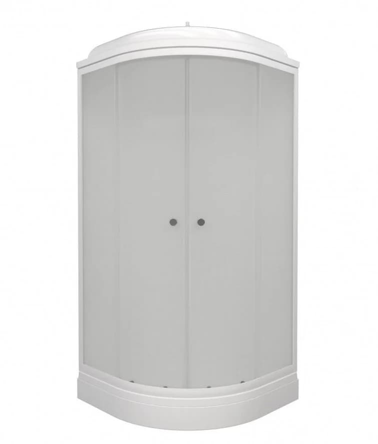Душевая кабина Triton Экстра Щ0000066360, 88 x 88 см, поддон А 17 см, стекло Вельвет, профиль белый