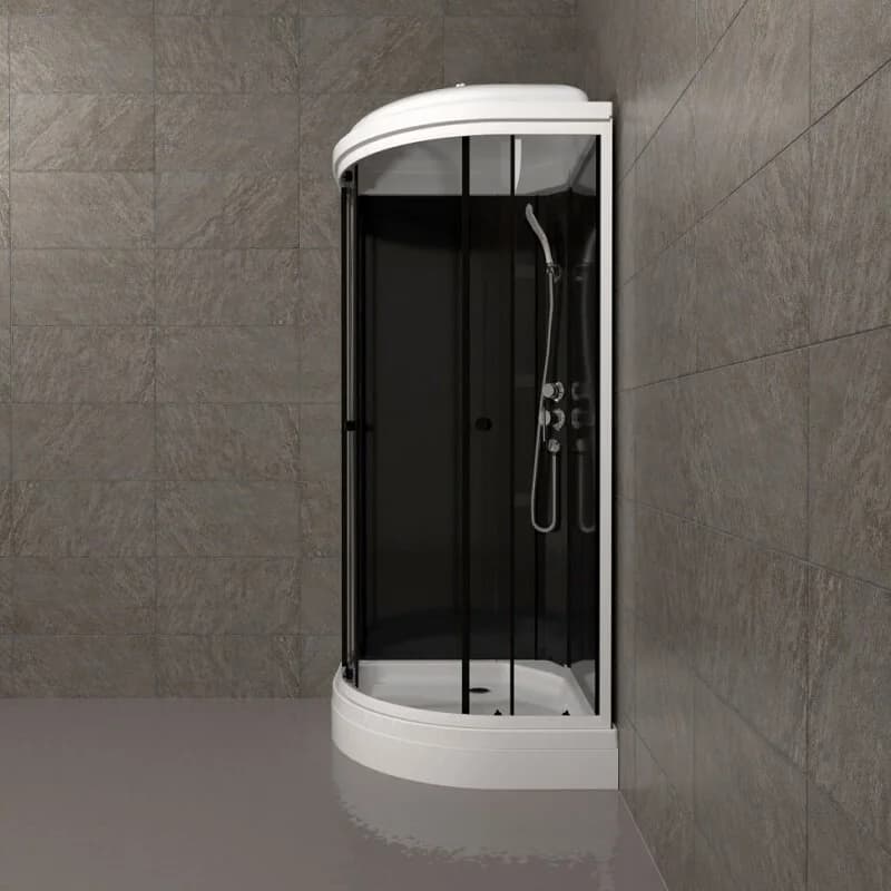 Душевая кабина Triton Нова Щ0000062583, 88 x 88 см, поддон А 17 см, стекло прозрачное, профиль белый