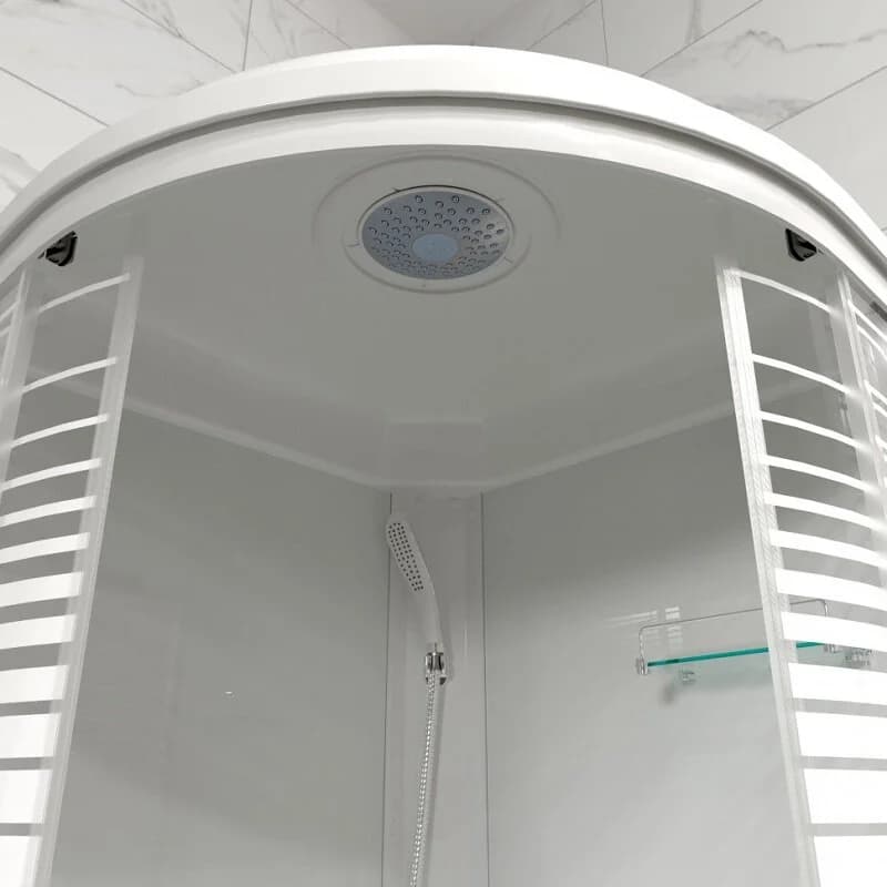 Душевая кабина Triton Стандарт Щ0000061848, 90 x 90 см, поддон средний В, стекло Полосы, профиль белый