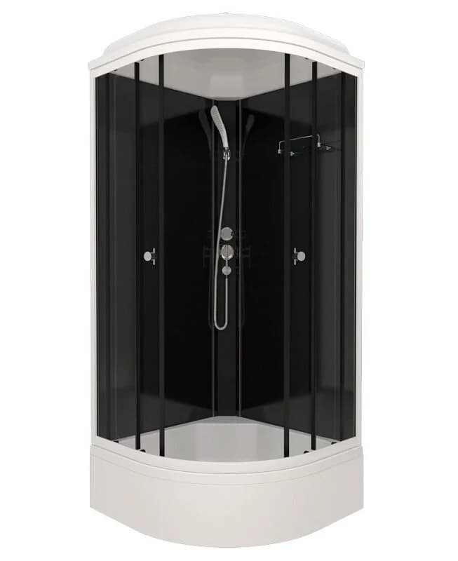 Душевая кабина Triton Топ Щ0000065702, 90 x 90 см, поддон средний В, стекло прозрачное, профиль белый