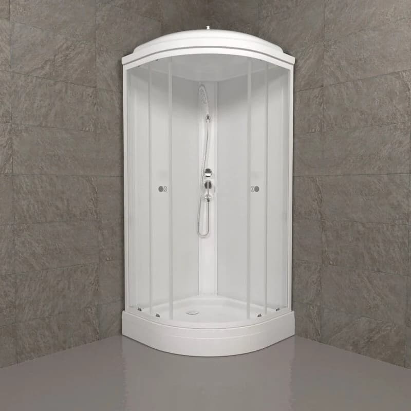 Душевая кабина Triton Экстра Щ0000062582, 88 x 88 см, поддон А 17 см, стекло прозрачное, профиль белый