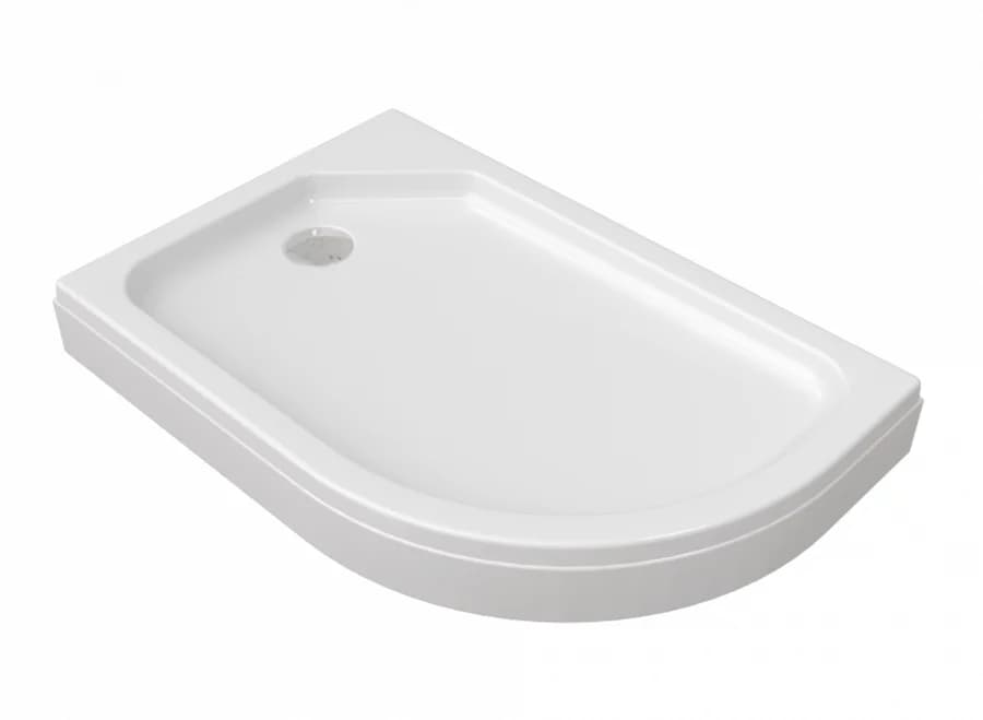 Поддон душевой Triton Щ0000038229/Щ0000038230, 120 x 80 см, высота 17 см, прямоугольный-асимметричный, белый, левый/правый