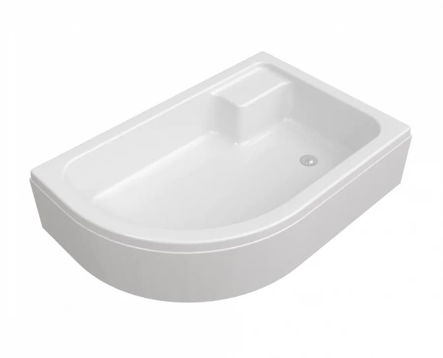 Поддон душевой Triton ПД18 Щ0000038231/Щ0000038232, 120 x 80 см, средний 31 см, прямоугольный-асимметричный, белый, левый/правый