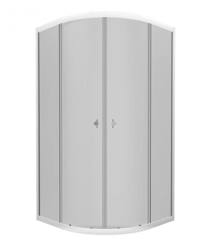 Душевой уголок Triton Грэй Щ0000066475, 90 x 90 см, стекло тонированное, профиль белый
