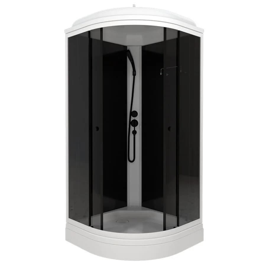 Душевая кабина Triton Грэй Щ0000067302, 90 x 90 см, поддон 17 см, стекло тонированное, профиль белый