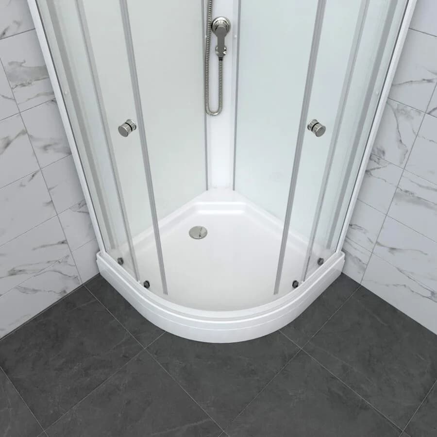 Душевая кабина Triton Экстра Щ0000076116, 88 x 88 см, поддон 17 см, стекло прозрачное, профиль белый