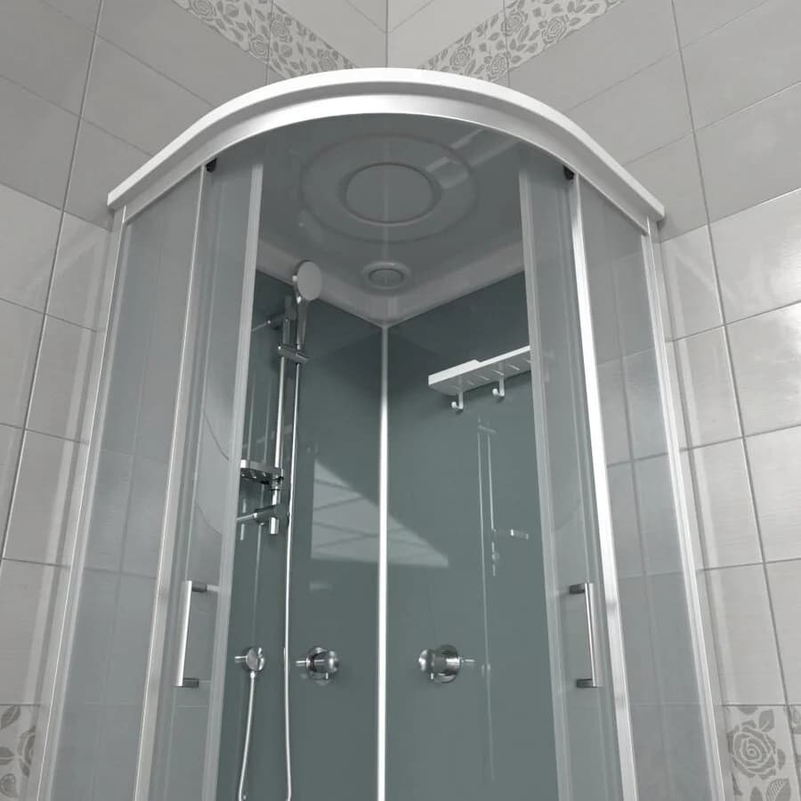 Душевая кабина Triton Прайм-Сатин-Вельвет Щ0000076118, 90 x 90 см, поддон 17 см, стекло прозрачное, профиль сатин