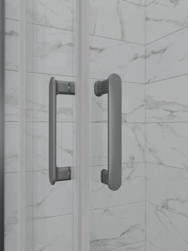 Душевой уголок Triton Фикс Щ0000077238, 120 x 80 см, стекло прозрачное, профиль графит