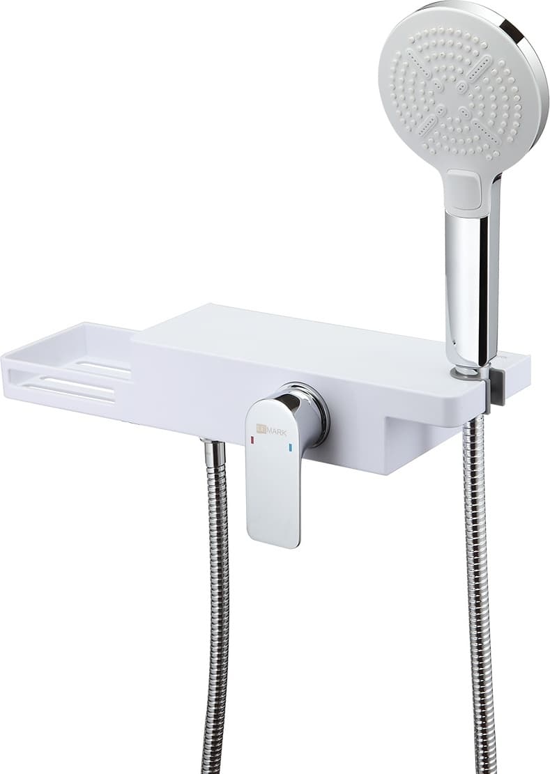 Смеситель для ванны с душем Lemark LM6903CW, однозахватный