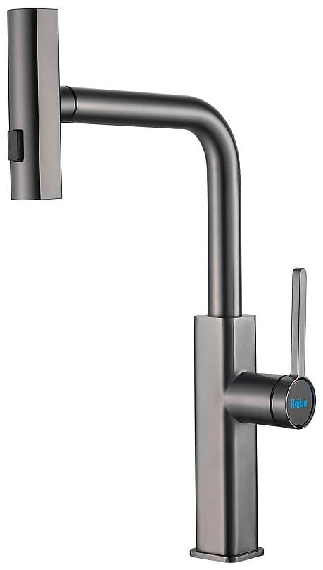 Смеситель для кухни Haiba HB73824-3, нержавеющая сталь, цвет стальной