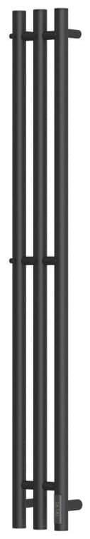 Полотенцесушитель электрический POINT Деметра PN12822B П3 120x1200 диммер справа, черный, I-образный 12x120 см