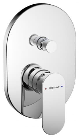 Смеситель для душа BRAVAT Joyful F9428563CP-01-ENG, латунь, цвет серебряный