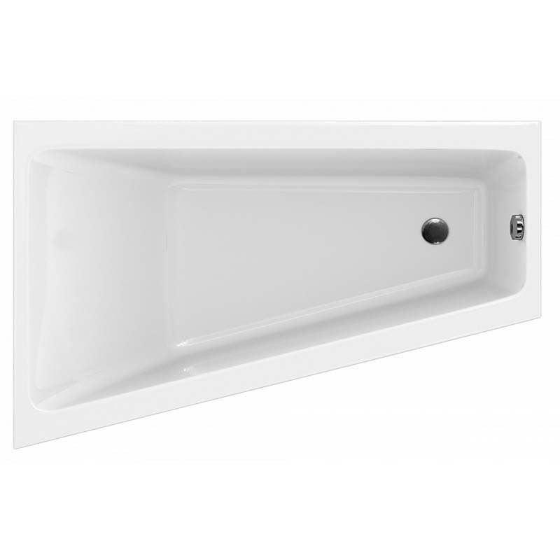 Ванна асимметричная CREA 160x100 правая белый