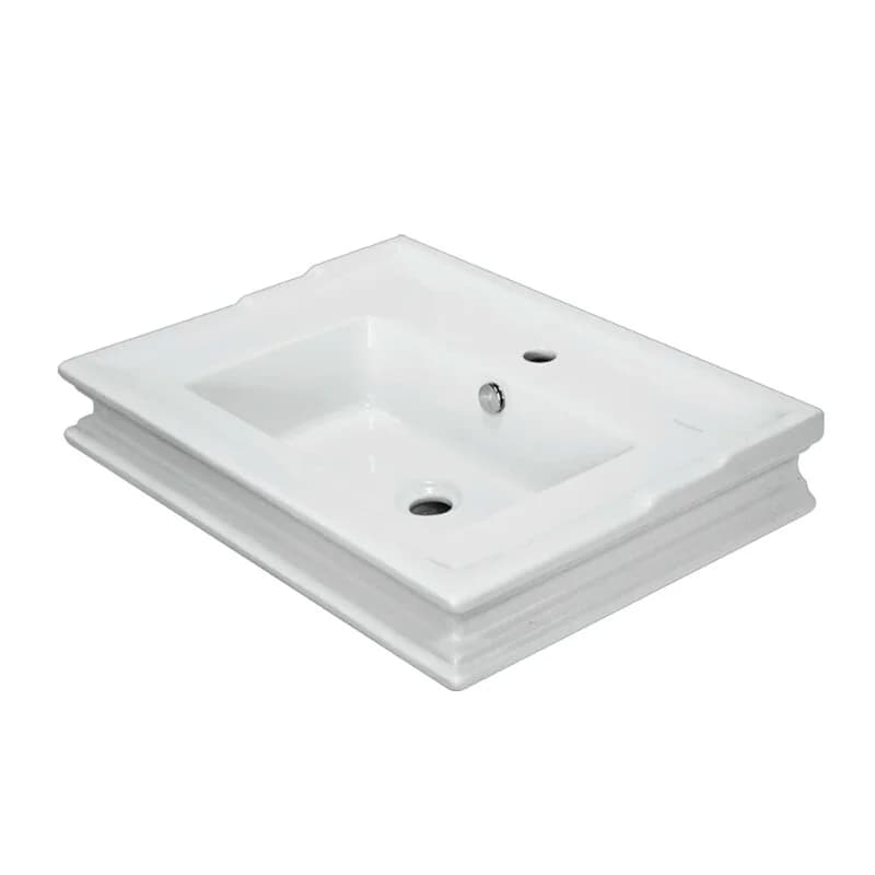 Раковина Sanita Luxe Ampir WB.FN/Ampir/65-N/WHT.G/S1, 65 см, фарфор, цвет белый