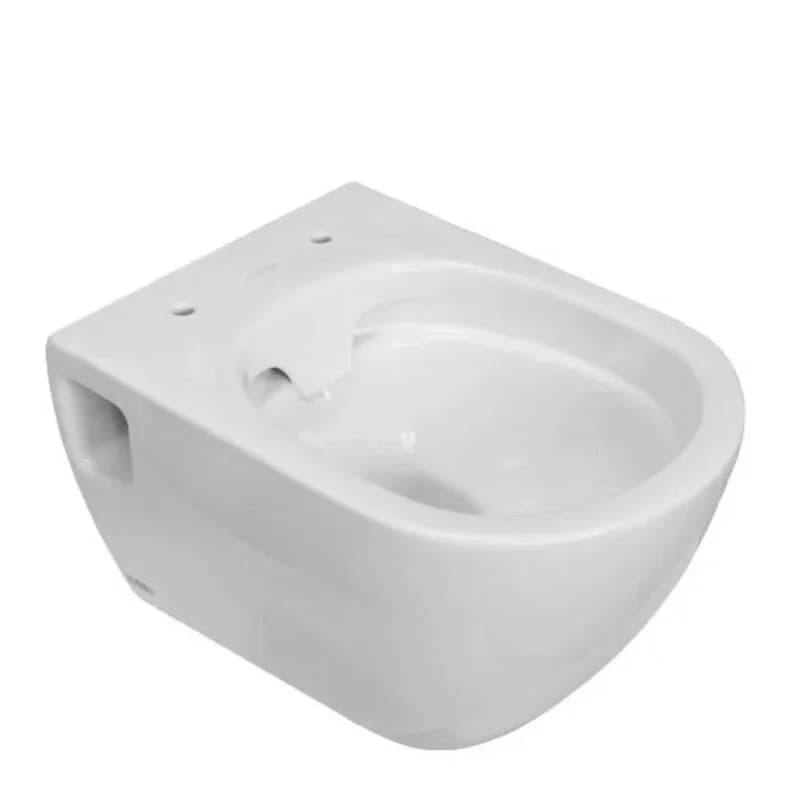 Унитаз подвесной Sanita Luxe Art WC.WH/Art/SlimDM.Rim/WHT.G/S1, безободковый, крышка микролифт, цвет белый